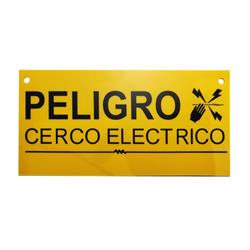 Cartel de Advertencia para Cerco Electrico.